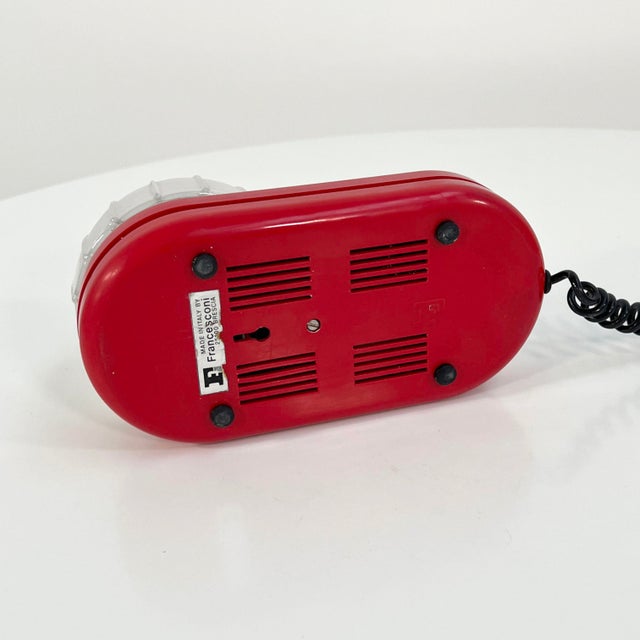 Metal Red Farstar Table Lamp by Adalberto Dal Lago for Francesconi, 1970s For Sale - Image 7 of 9