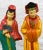 Vintage Chinese Immortal Figural Man & Women Pottery Sculptures - a Pair For Sale - Image 4 of 10