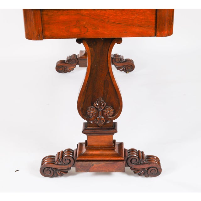 Antique Regency Library Desk by Gonçalo Alves, 19th Century For Sale - Image 15 of 18