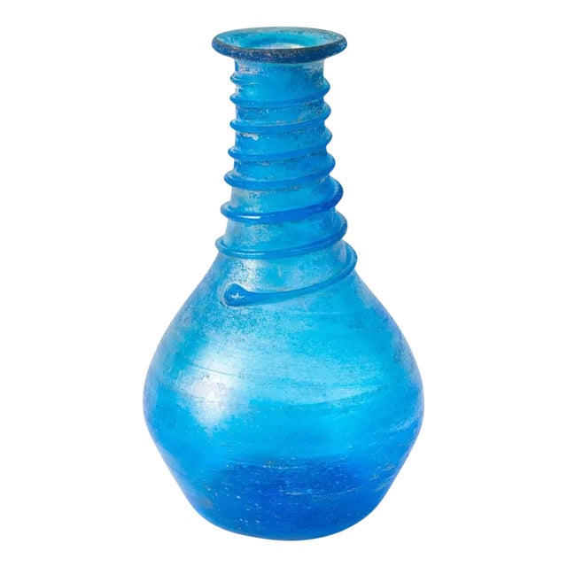 Murano Hollow Glass Vase in the style of Seguso, 1950s For Sale