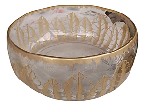 Crystal goblet with gilt decoration by Maison Perrier et Fils, Paris, 1890s