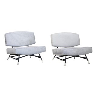 Vintage Italian Lounge Chairs by Ico Parisi for Cassina, 1950, Set of 2 For Sale