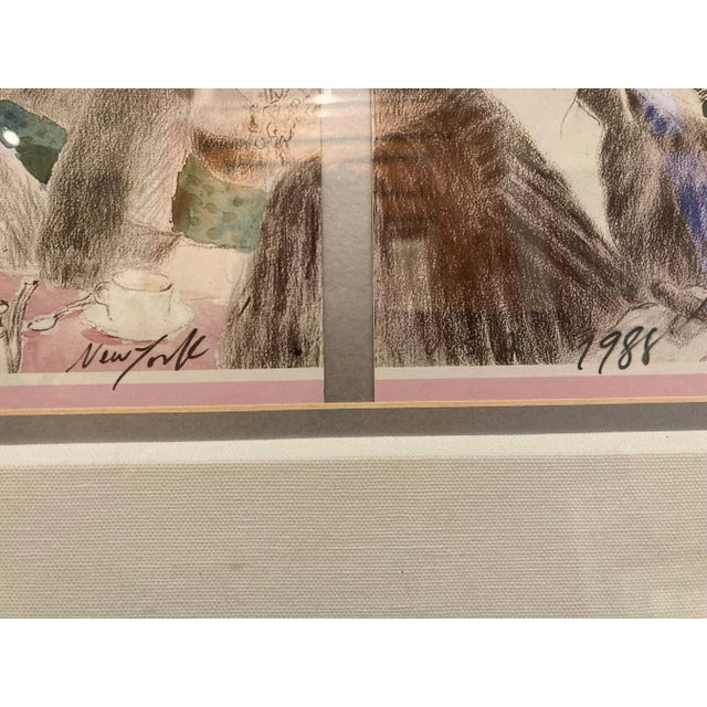 LeRoy Neiman "Polo Lounge" - Signed, Framed Modern Large Movie Star Print For Sale - Image 4 of 7