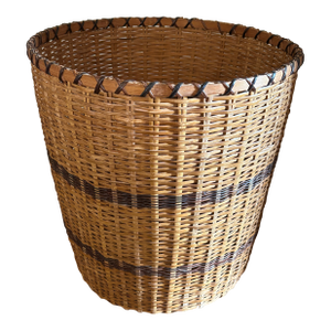 Large Late 20th Century Woven Wicker Basket