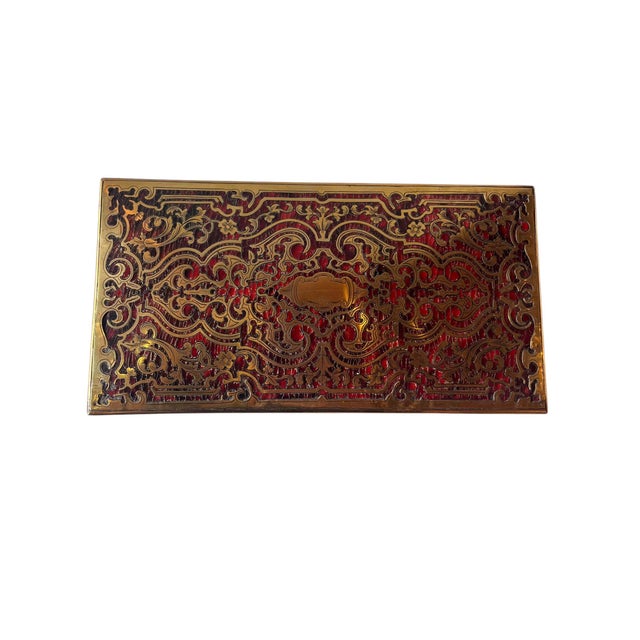 French 19th Century French Boulle Marquetry Tea Caddy For Sale - Image 3 of 6