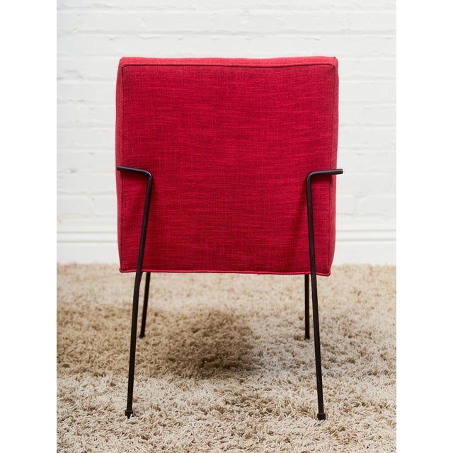Mid 20th Century Mid 20th Century Styled After Milo Baughman for Pacific Iron in Viper Red For Sale - Image 5 of 7