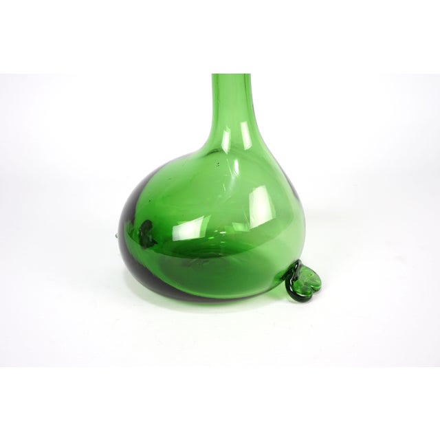 Murano Empoli Green Carafe by Gio Ponti, 1950s For Sale - Image 18 of 18