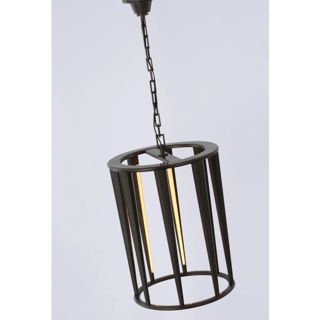 Visual Comfort Thomas O'Brien for Visual Comfort Signature Galahad Medium Lantern in Bronze For Sale - Image 4 of 4