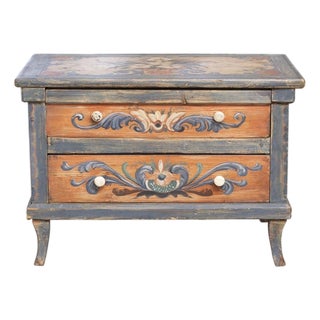 Late 19th Century Scandinavian Hand-Painted Specimen Chest For Sale
