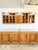 Metal Double-Sided Pharmacy Counter in Marble and Chestnut Wood, 1900 For Sale - Image 7 of 18