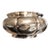 Early 20th Century Japanese Musahiya Silver Centerpiece Bowl, Floral Engraving For Sale