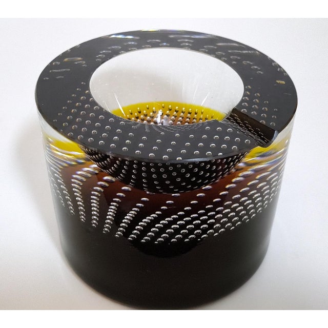 Princ Art Glass Vase and Ashtray Set by Pavel Havelka, Czech, 1990s, Set of 2 For Sale - Image 15 of 18