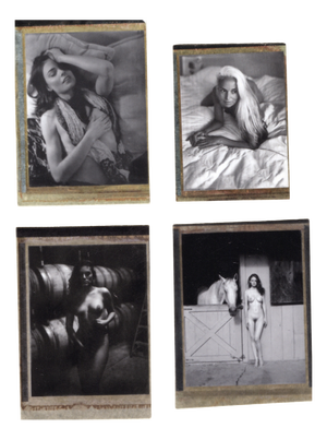 Renée Jacobs, Female Nudes, Original Signed Polaroid Countertypes, Set of 4