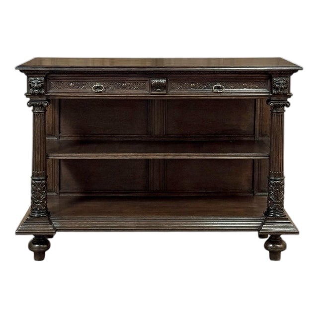 19th Century French Renaissance Revival Henry II Style Server For Sale