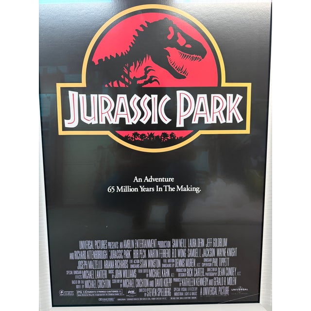 Cinematic Movie Poster Jurassic Park, Framed For Sale In San Francisco - Image 6 of 12
