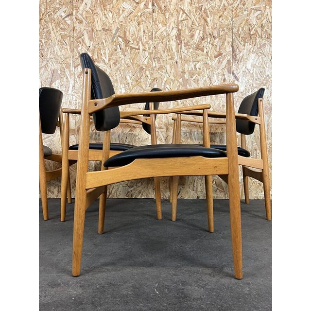 Danish Oak Dining Chairs, 1970s, Set of 4 For Sale - Image 4 of 18