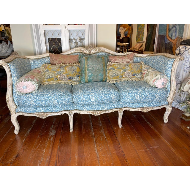 Early 19th Century Louis XV Style French Sofa For Sale - Image 4 of 12
