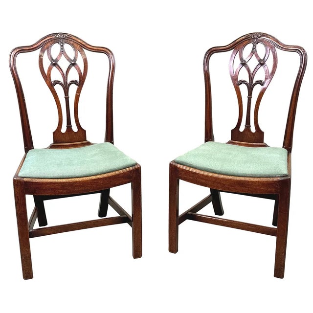 Brown Set of 18th Century Georgian Side Chairs, 1780s For Sale - Image 8 of 13