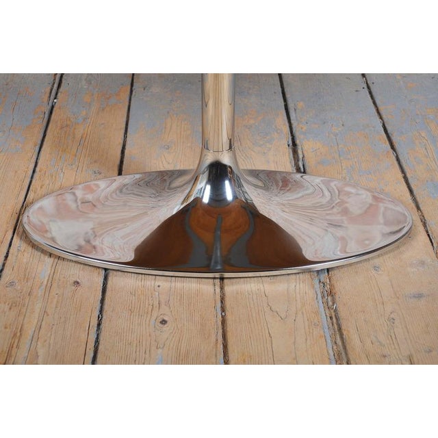 1960s Bauhaus Oval Walnut and Chrome-Plated Steel Table by Kovona, Czechoslovakia, 1960s For Sale - Image 5 of 16