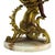 19th Century Bradley & Hubbard Victorian Brass, Bronze, Marble & Glass Figural Oil Lamp For Sale - Image 6 of 14