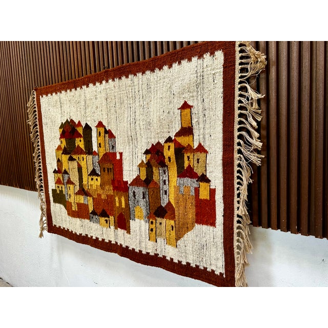White Castle Kilim by Boguslaw Kaminski, 1960s For Sale - Image 13 of 15