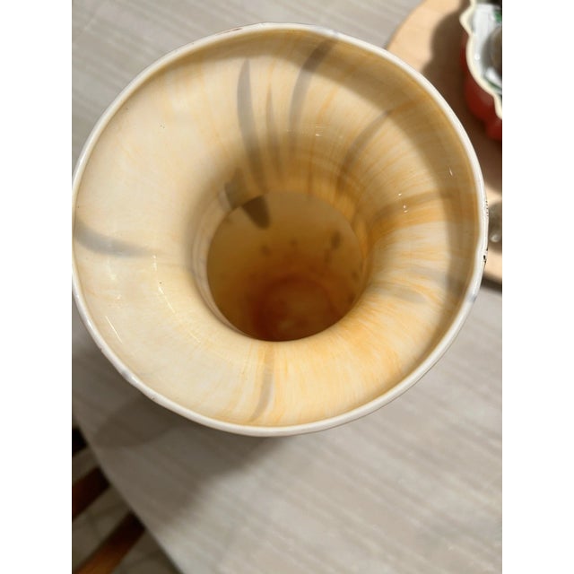 Murano Vintage Murano Style Glass Vase For Sale - Image 4 of 7