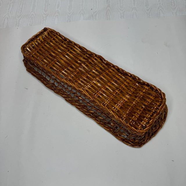 Vintage Wicker French Baguette Basket For Sale In Columbia, SC - Image 6 of 7