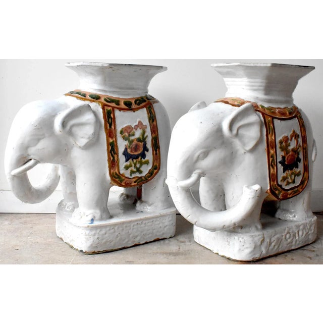 1950s Mid-Century Elephant Garden Seats-a Pair For Sale - Image 13 of 13