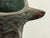 Brown Sculptural Metal Vase + Stand, Vintage For Sale - Image 8 of 12