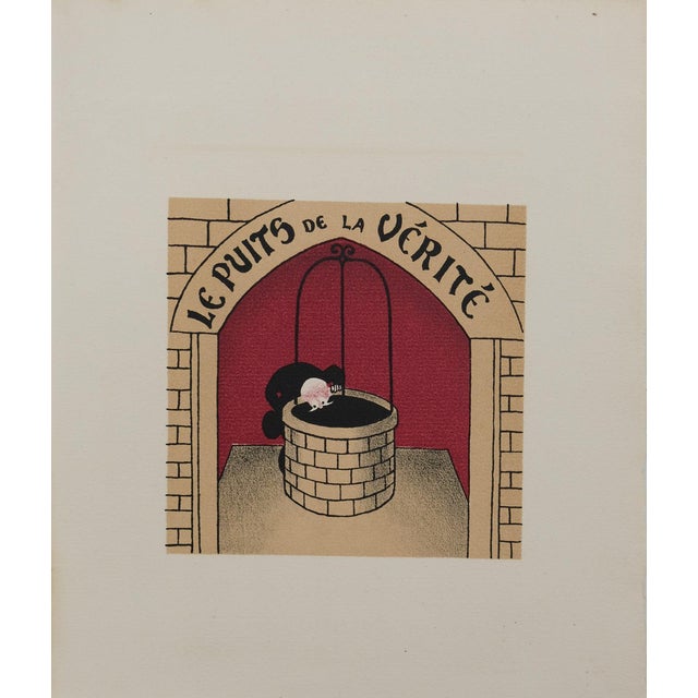 Lucien Boucher, Le puits de la vérité, Lithograph For Sale