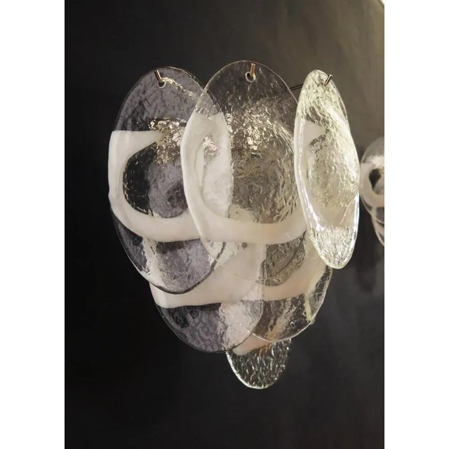 Brown Vintage Murano Glass Wall Sconces, 1970s, Set of 2 For Sale - Image 8 of 9