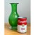 Vintage Italian Striped Green Glass Vase For Sale - Image 11 of 12