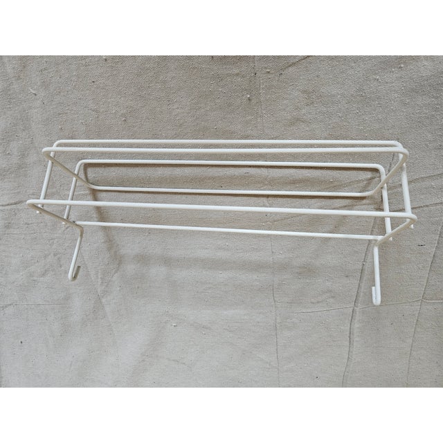 White 1960s , John Risley, Weinberg Style Metal Horse Cocktail Bar Cart on Wheels For Sale - Image 8 of 8