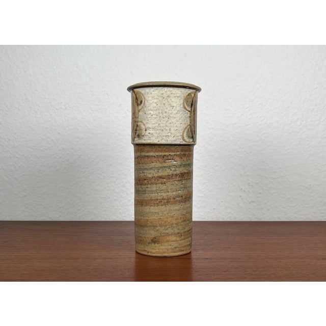 Mid-Century Danish Studio Pottery Vase in Stoneware by Svend Aage Jensen for Søholm, 1960s For Sale - Image 4 of 15