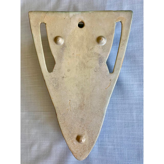 Vintage Arts & Crafts Roseville Dahlrose Wall Pocket Vase 368 For Sale - Image 6 of 8