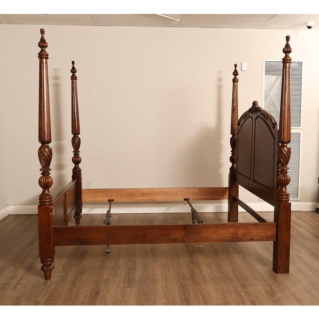 Kincaid Tall Four Poster King Bed Frame For Sale - Image 16 of 18