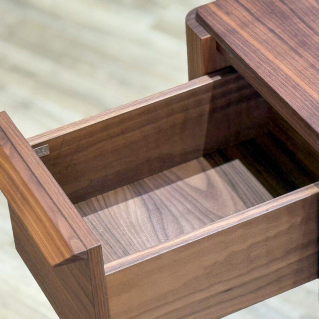 Porada Ziggy Dining Table in Canaletta Walnut by Carlo Ballabio For Sale - Image 3 of 10