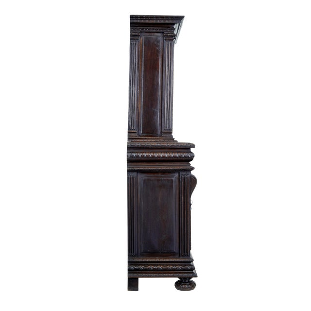 French Carved Walnut Cabinet, 1850s For Sale - Image 6 of 10