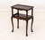 Queen Anne Early 20th Century Queen Anne Style Two-Tier Mahogany Side Table For Sale - Image 3 of 9