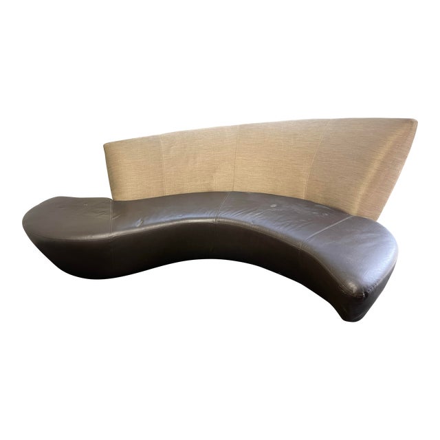 Vladimir Kagan for Weiman Bilbao Serpentine Sofa For Sale