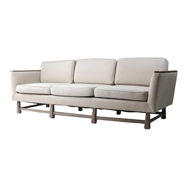 A. Brandt for Ranch Oak Cerused Oak Minimalist Three Seat Sofa. For Sale
