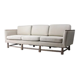 A. Brandt for Ranch Oak Cerused Oak Minimalist Three Seat Sofa.