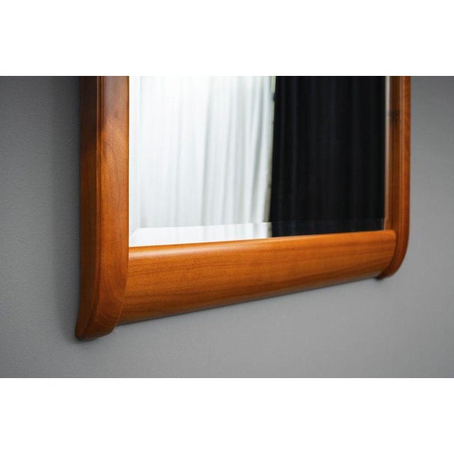 Antique Wall Mirror in Cherry Wood, Set of 2 For Sale - Image 6 of 12