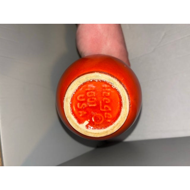 1969 Royal Haeger Volcanic Flame Vase Rare Bittersweet Crème Glaze For Sale In Chicago - Image 6 of 12