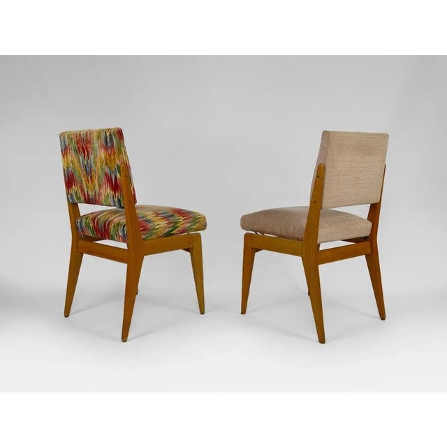 1950s Set of Mid-Century Modern Dining Chairs, France, 1950s For Sale - Image 5 of 8
