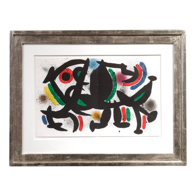 Joan Miró, Composition, Color Lithograph For Sale