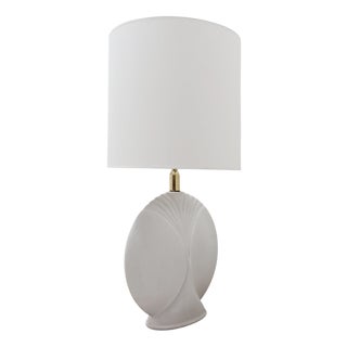 Large Vintage Porcelain Table Lamp, 1980s For Sale