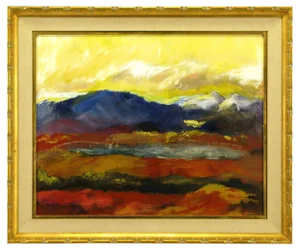 Expressionist Landscape Oil Painting by Barbara Leadabrand, American,(1922-1994)