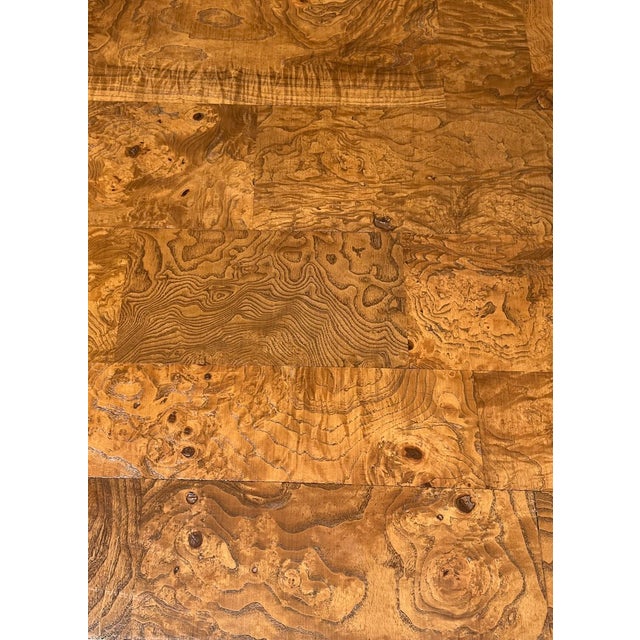 1970s Mid Century Burl End Table. Milo Baughman Style For Sale - Image 5 of 10