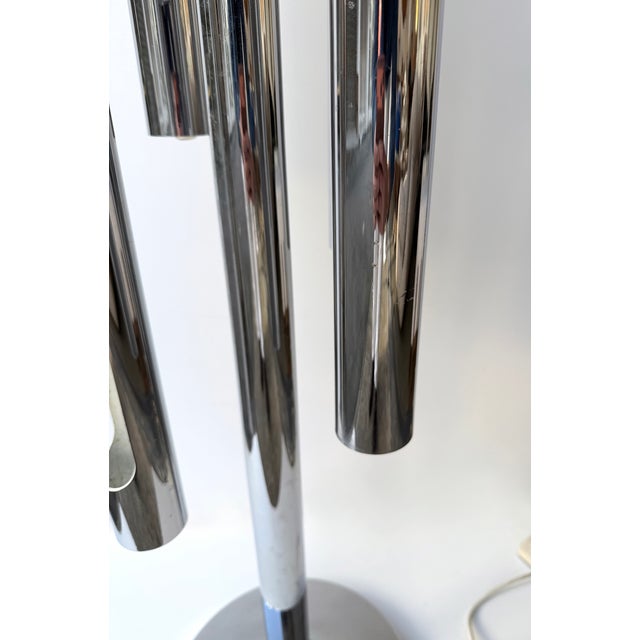 Floor Lamp Organ Metal Chrome by Gaetano Sciolari, Italy, 1970s For Sale - Image 11 of 13